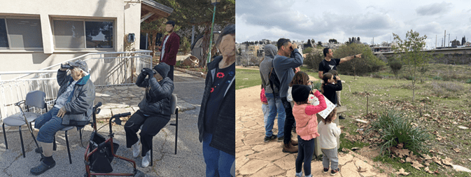 Ambassadors guiding the public during the Bird Count